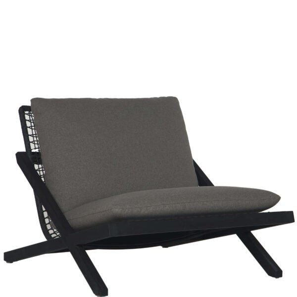 Bari Lounge Chair,  Charcoal Gracebay Grey