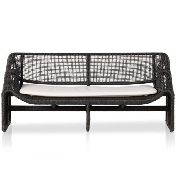Selma Outdoor Sofa, Faux Black Hyacinth by Four Hands