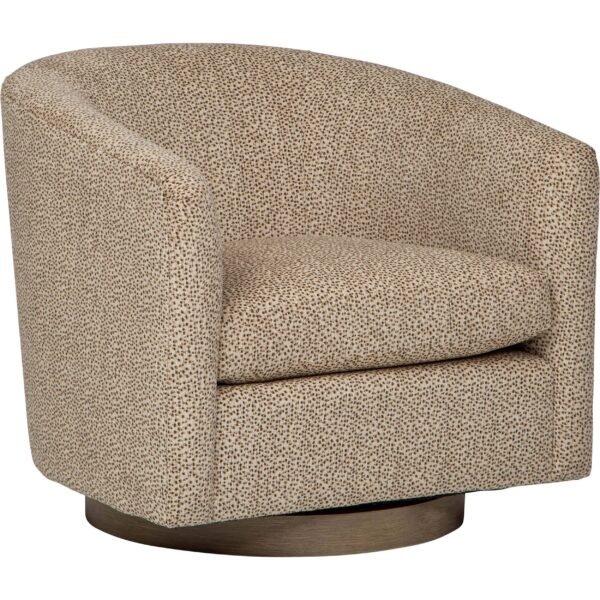 Coltrane Swivel Chair, Austin Latte
