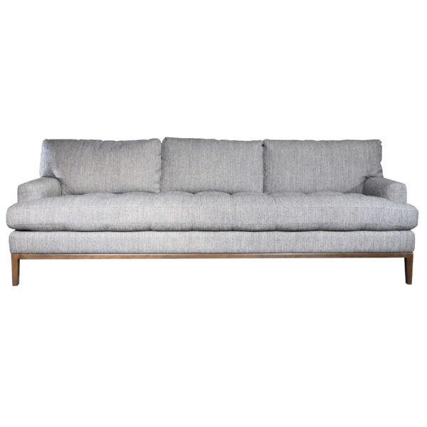 Lewis Sofa, Metallic Oyster